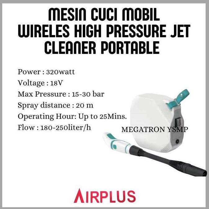 Cordless High Pressure Washer/Mesin Cuci Mobil Wireless