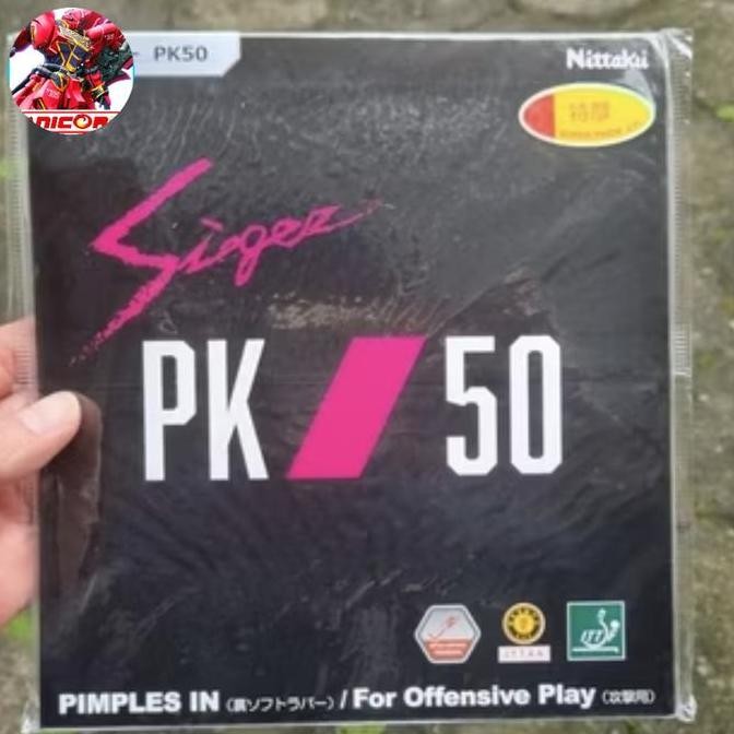 TERMURAH - nittaku sieger PK 50 rubber karet ping pong