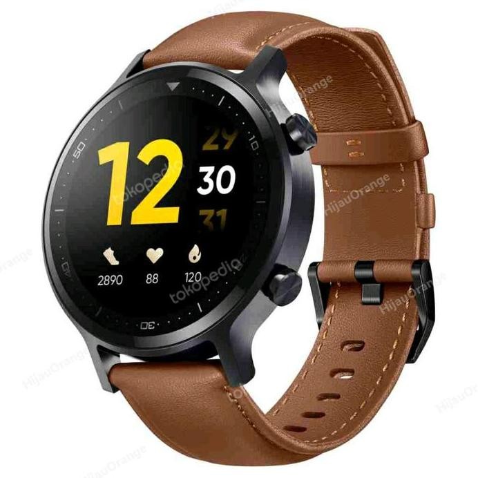baru Realme Watch 2 Pro S ORIGINAL Strap Vegan Leather 22mm Tali Kulit Jam