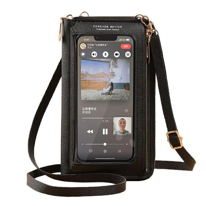 Premium Tas Hp Wanita Tas Selempang Transparan Dompet Handphone Multi Fungsi High Quality