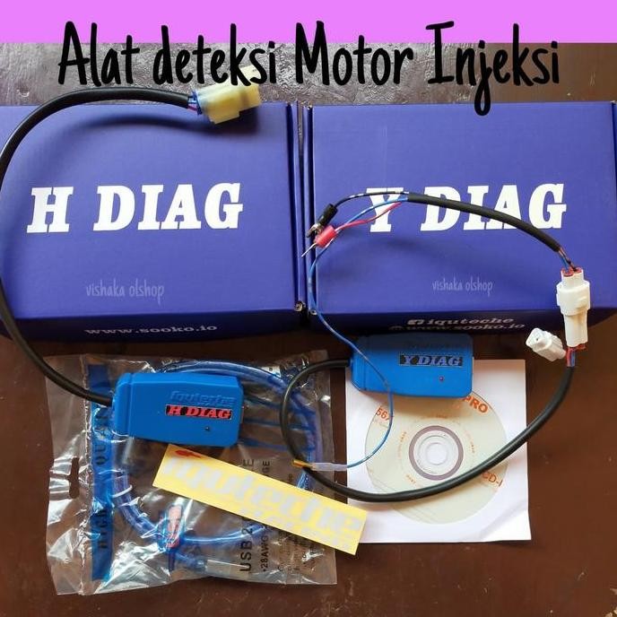 Iquteche alat scanner alat deteksi motor injeksi 1 paket honda&yamaha
