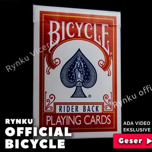 KARTU REMI BICYCLE PLAYING CARD KARTU SULAP ORIGINAL -MERAH