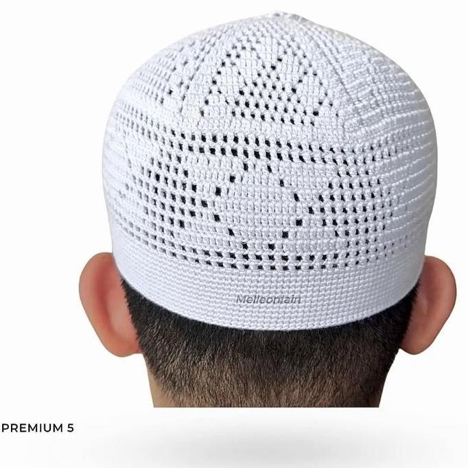 baru  peci kopiah rajut yaman Madinah handmode