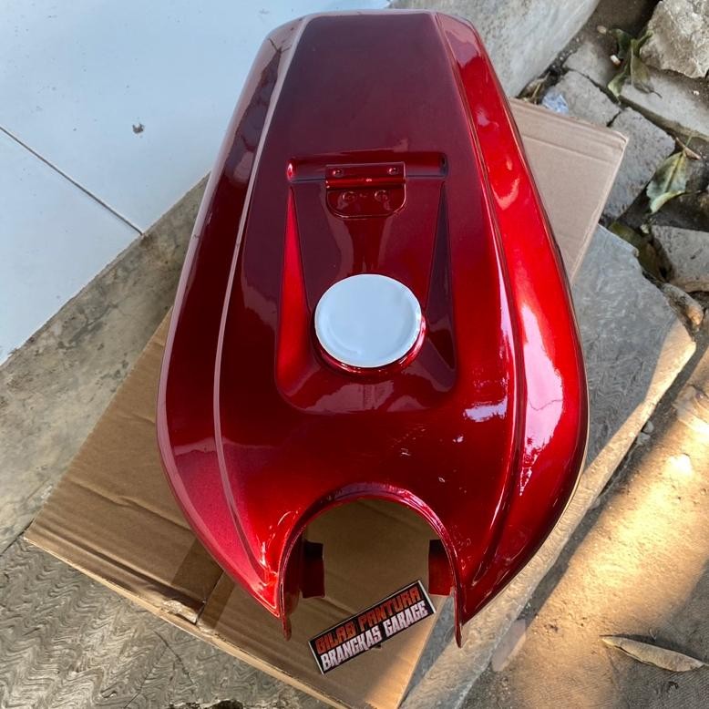 Tangki tengki gl100 impor tangki gl 100 merah maroon mirip orinal