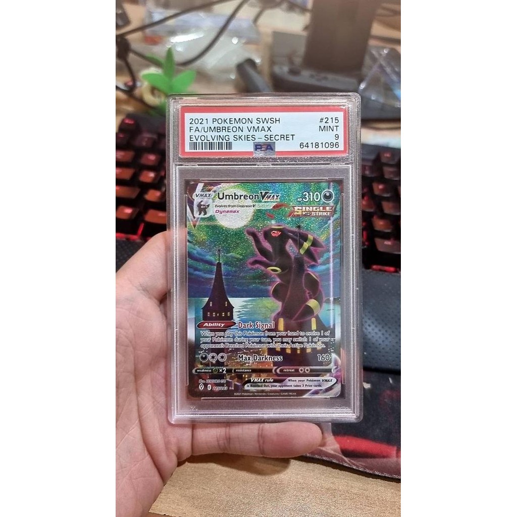 2021 Pokemon Umbreon VMAX Alt Art Secret Rare 215/203 PSA 9 MINT