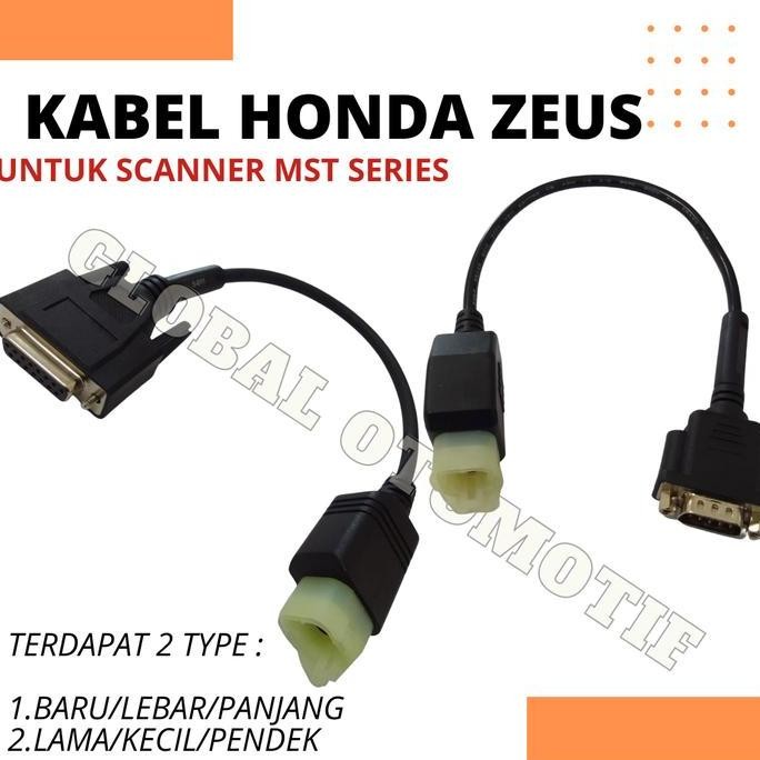 Kabel HONDA Scanner Motor Injeksi MASTER ZEUS MST-100P MST-400 Asli