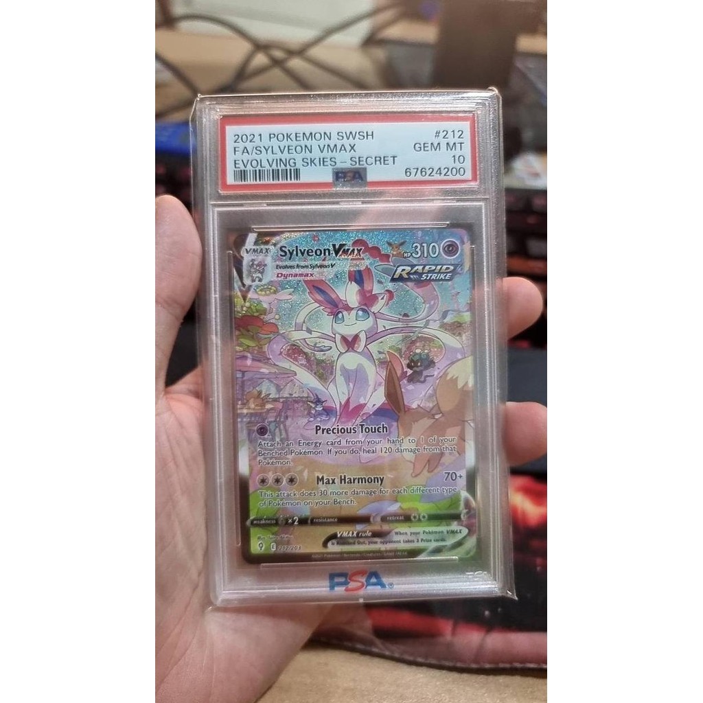 Pokemon Evolving Skies Sylveon Vmax Alt Full Art PSA 10 GEM MINT 212/2