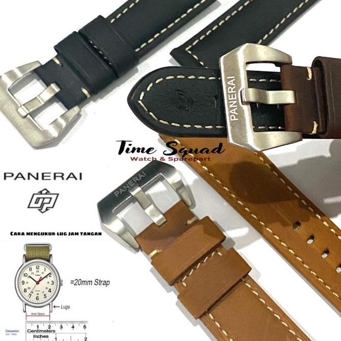 baru Tali Strap jam tangan kulit PANERAI LUMINOR Kalep jam kulit panerai