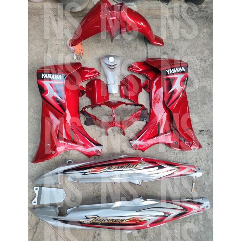 Fullset body halus jupiter z new burhan 2006/2007 merah silver