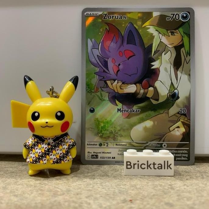 Kartu Pokemon N's Zorua AR sv9s 153/139 Ikatan Takdir Trading Card Game Indonesia Original
