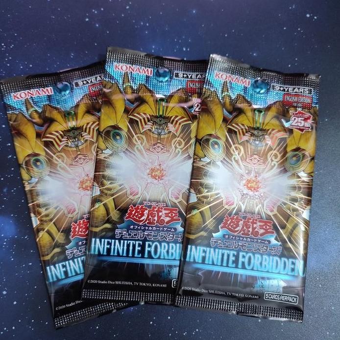 yugioh booster pack x3 Infinite Forbidden Asia English