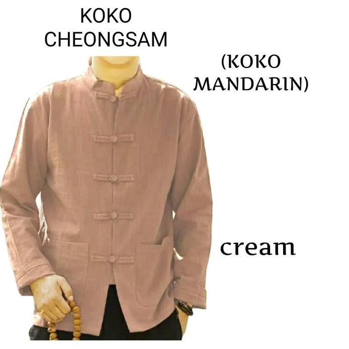 baru  Koko CHEONGSAM Mandarin Baju Koko Pria Lengan Panjang LIMITED EDITION