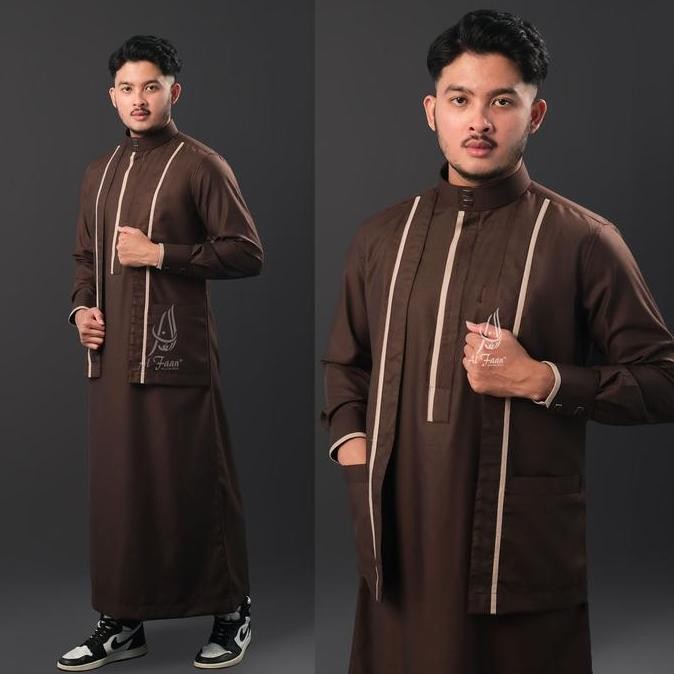 baru  Jubah Slimfit ALAWI Jubah pria Gamis Pria  jubah gamis pria muslim jubbah thobe busana muslim 