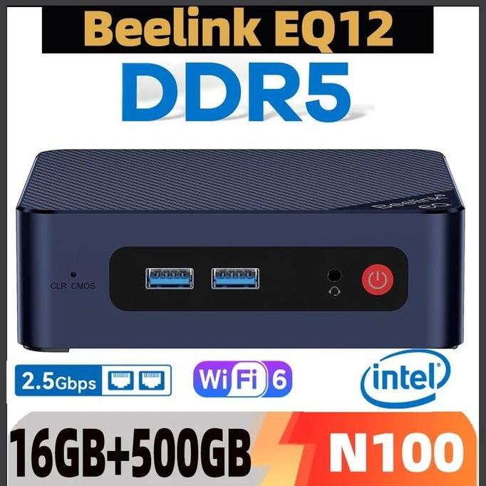 Mini Pc Beelink Eq12 Alderlake N100 16/500Gb Nvme Wifi6 Win11Pro New Stok