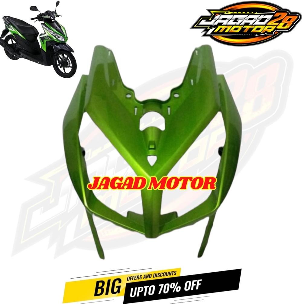 Cover Front Panel Tameng Lampu Depan Vario Techno Karbu 110 Lama Hijau / Tameng Body Depan Honda Var