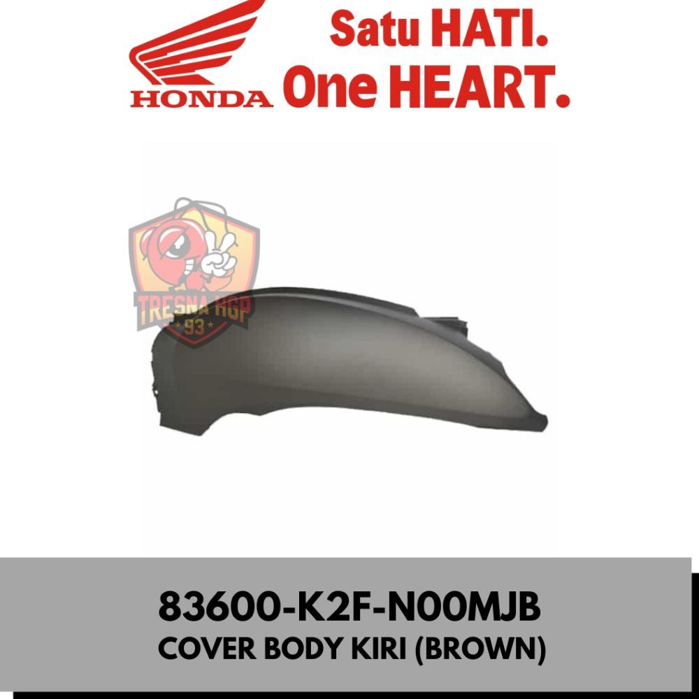 83600-K2F-N00MJB Cover Body Kiri (Brown) Scoopy Esp K2F Orinal | Cover L Body 83600K2FN00MJB