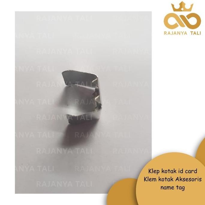 

READY Klep kotak id card Klem kotak Aksesoris name tag NEW