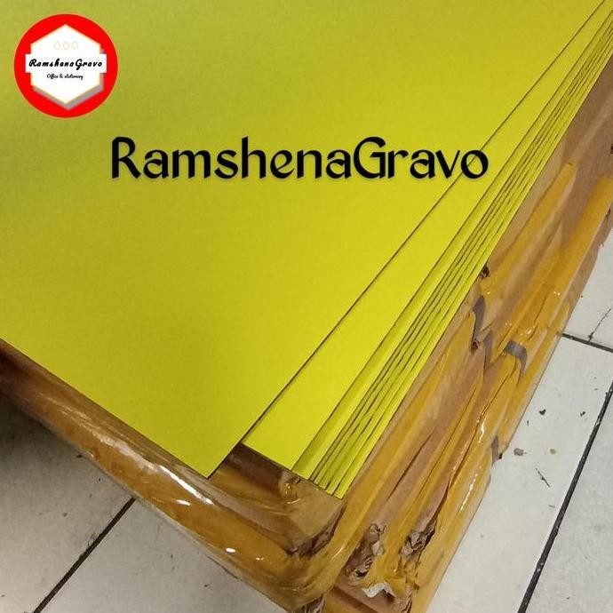 

READY gravoply / bahan name tag / kuning teks hitam /120cmx60cm tebal 1.5mm NEW
