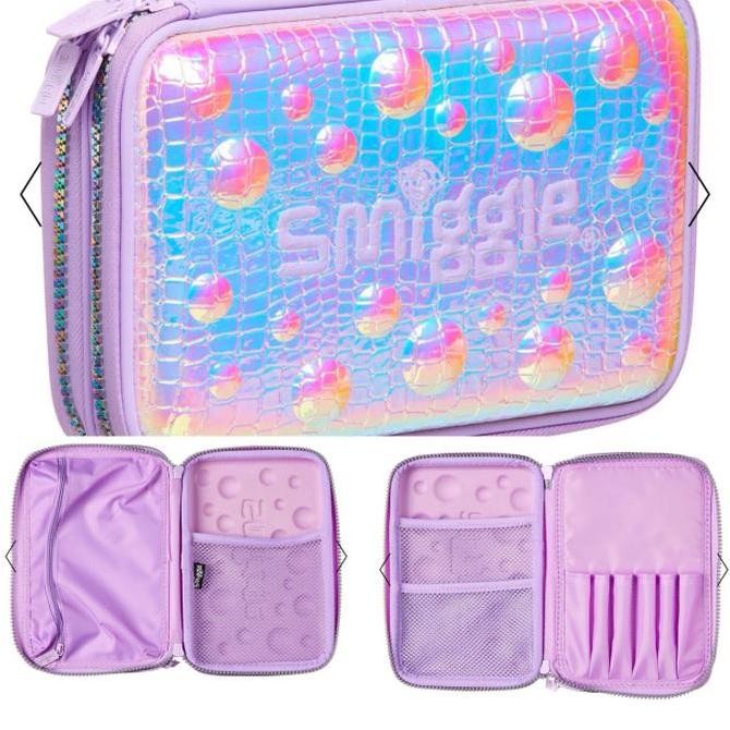 

Smiggle Pizazz Hardtop Double Decker Pencil Case Kualitas Original