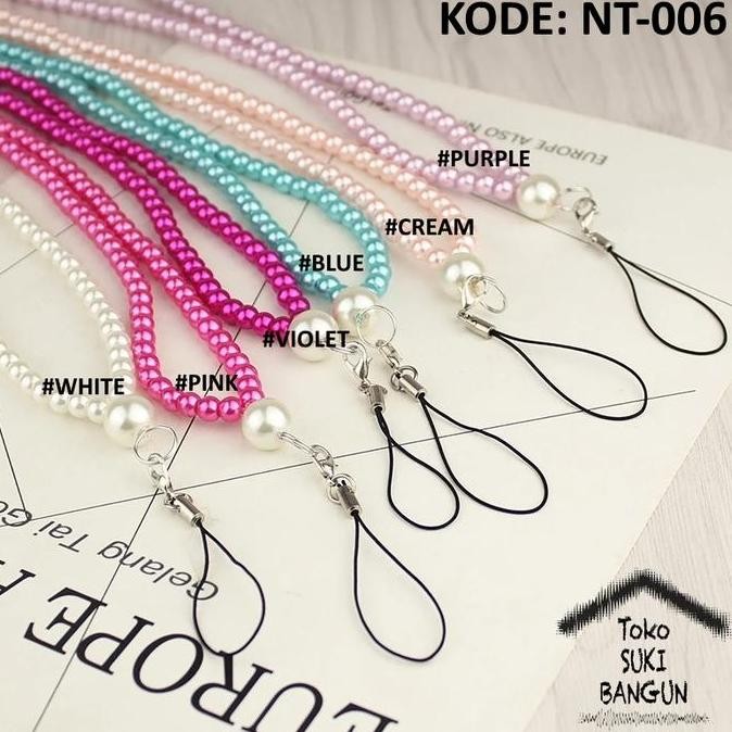 

READY Tali Lanyard Name Tag ID Card Phone Strap PEARL Fashion Deluxe NT-006 NEW