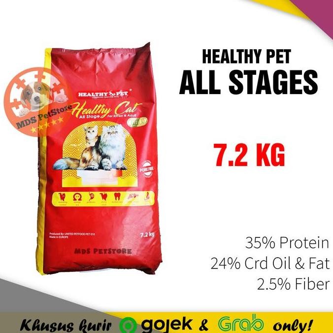 Healthy Pet Cat Food 7.5 Kg for Kitten and Adult Pork free | 7.5kg