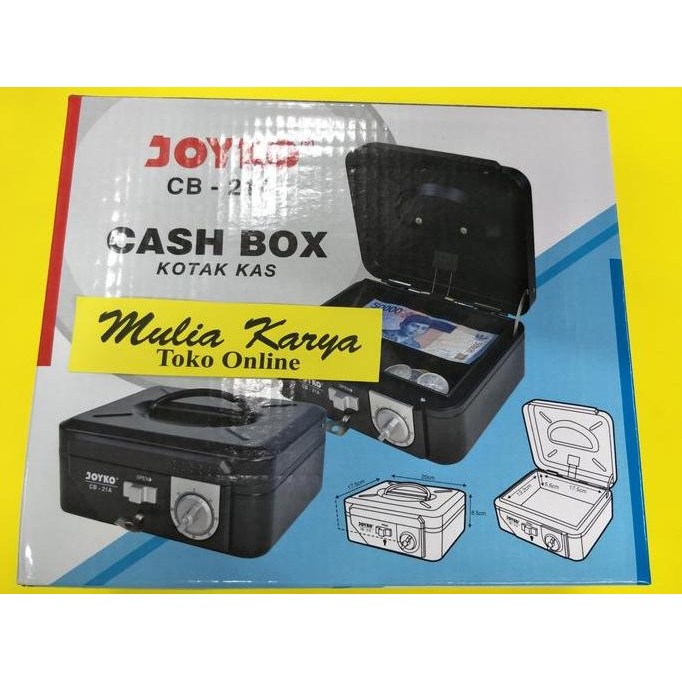 

READY Cash Box Joyko CB 21A Kunci Ganda Size 17.5 x 20 x 8.5 cm CB-21A NEW