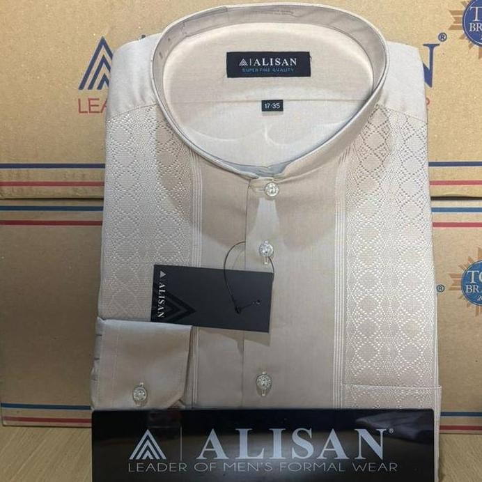 baru  Kemeja Koko Alisan JUMBO Reguler Lengan Panjang