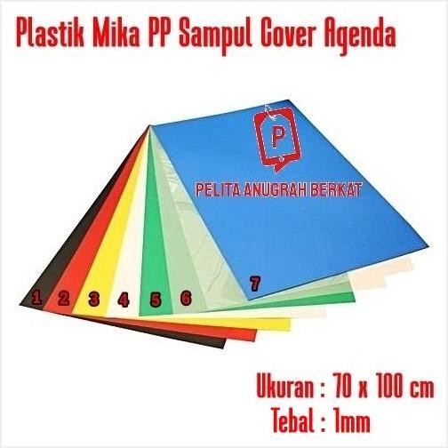 

READY Plastik Mika PP Sampul Cover Agenda Warna Lembaran 70x100cm 1.3mm NEW