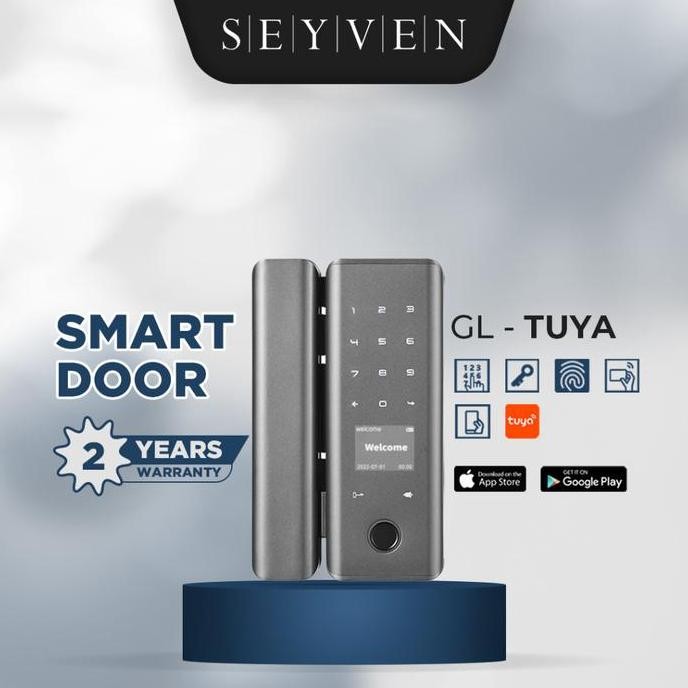 Seyven Smart Door Lock Digital Lock With App Sliding Door Lock Usb Pintu Kaca
