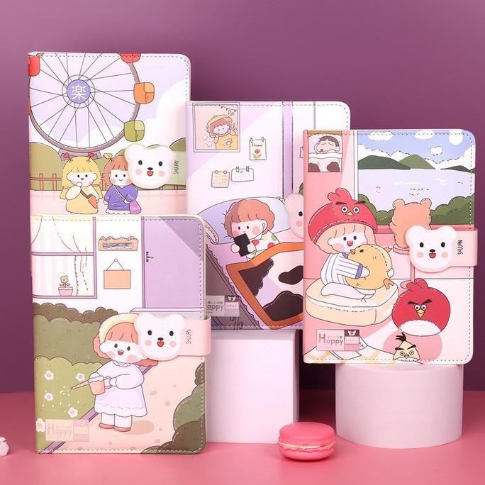 

READY Buku Diary Notebook Lucu Agenda Import Happy NEW
