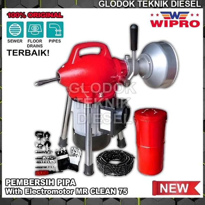 Wipro Pembersih Pipa With Electromotor MR CLEAN 75 Pipe Cleaner ORI