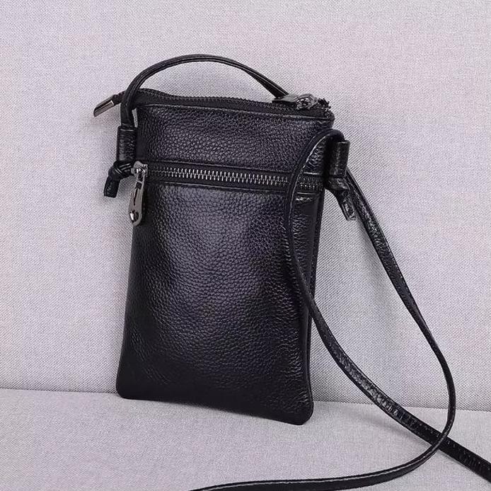 baru Tas Selempang Mini Kulit Wanita Selempang Hp Kekinian 2022 Kulit PU Polos