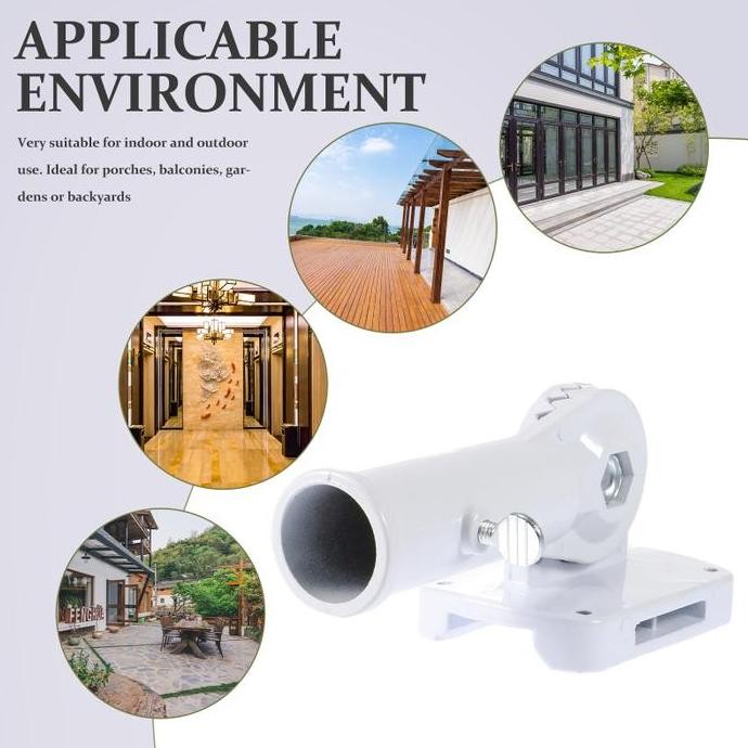 Bracket Tiang Bendera 180 Adjustable Holder Tiang Bendera Aluminium