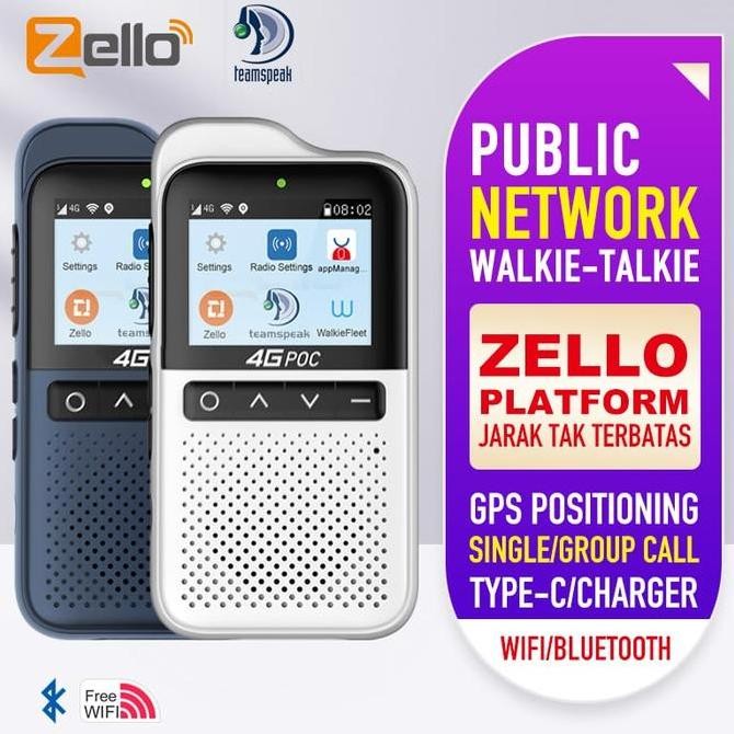 HT POC PREMIUM Walkie Talkie 4g GLOBAL WIFI Bluetooth