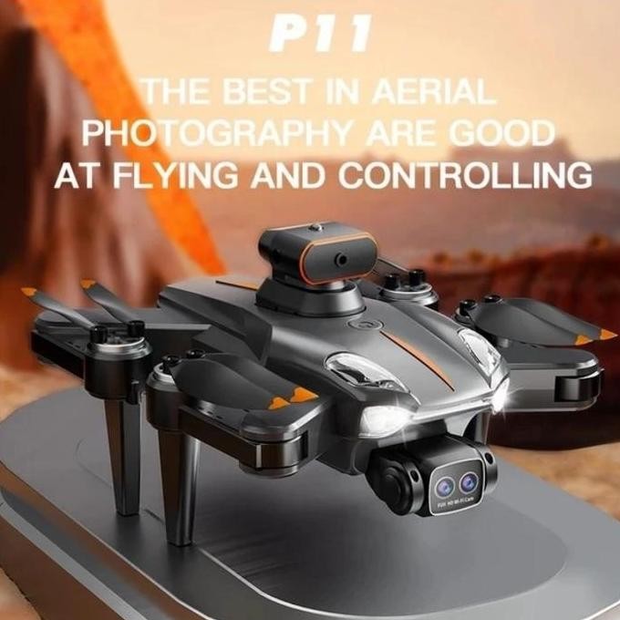 Drone P11S Max Dual Camera 4K Optical Flow Anti Tabrak Vs K101 Max