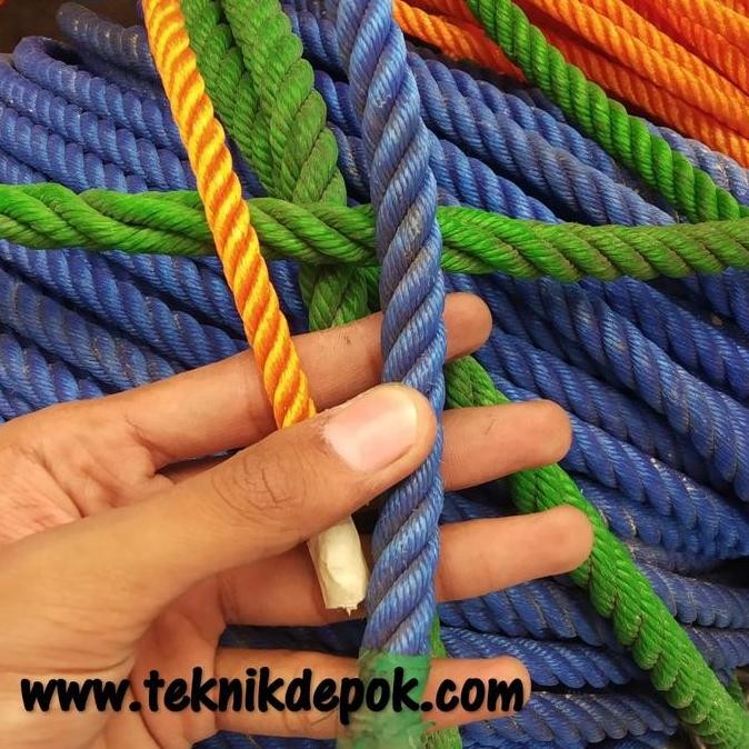 

Tambang Plastik MERAH 10 mm Tali Ikat Barang Tali Pengaman 10 Meter