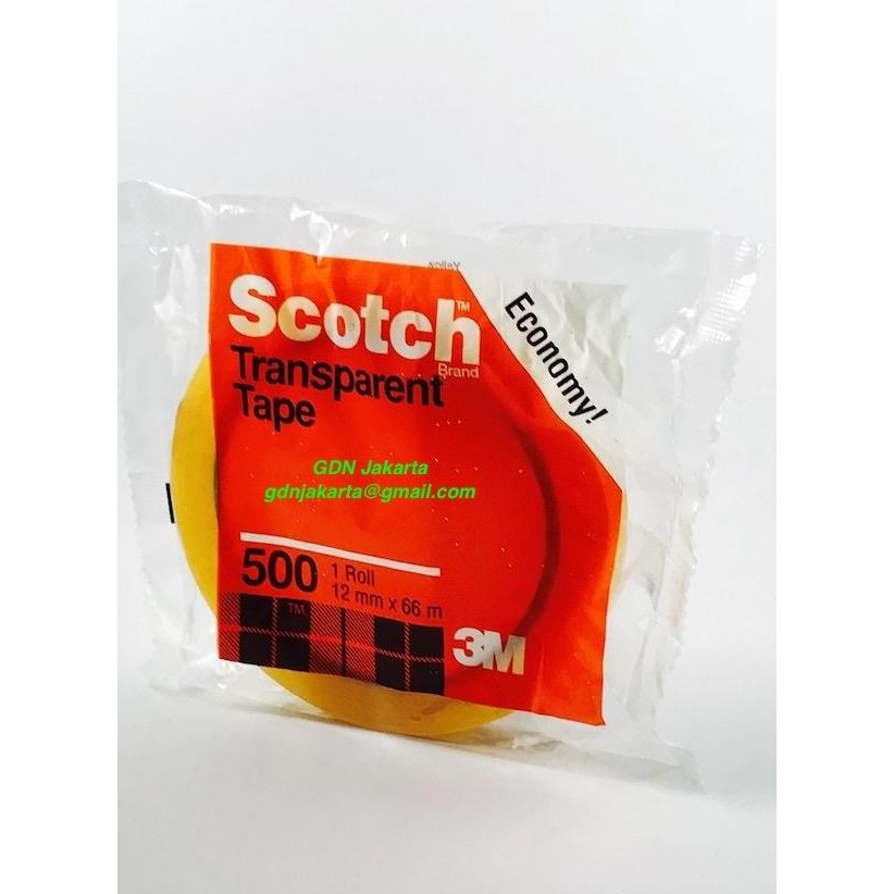 

3M Scotch Transparent Tape 500 , 12 Mm X 66 M