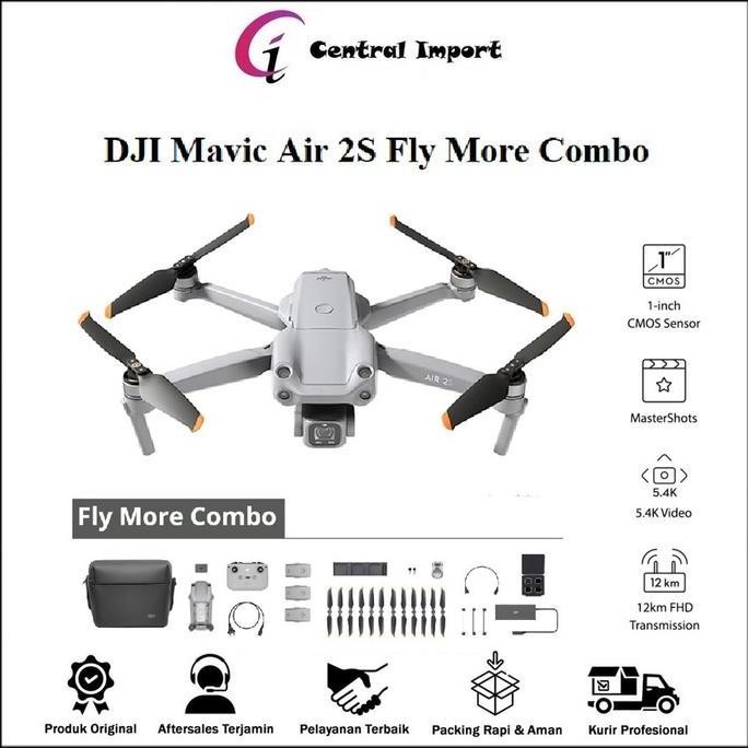 DJI Mavic Air 2S Fly More Combo 5.4K Video 20MP-Drone Dji Mavic Air 2S