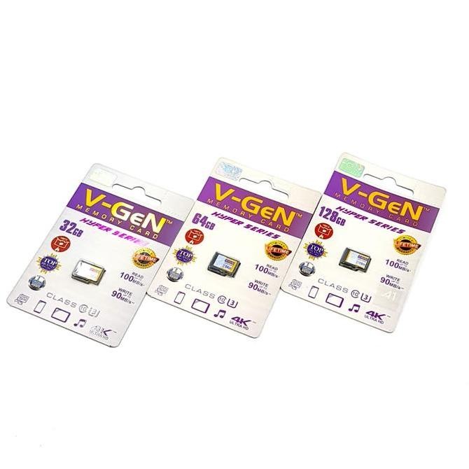 NEW VGEN Hyper Class 10 Micro SD 32gb 64gb 128gb Memory VGEN Ori Garansi