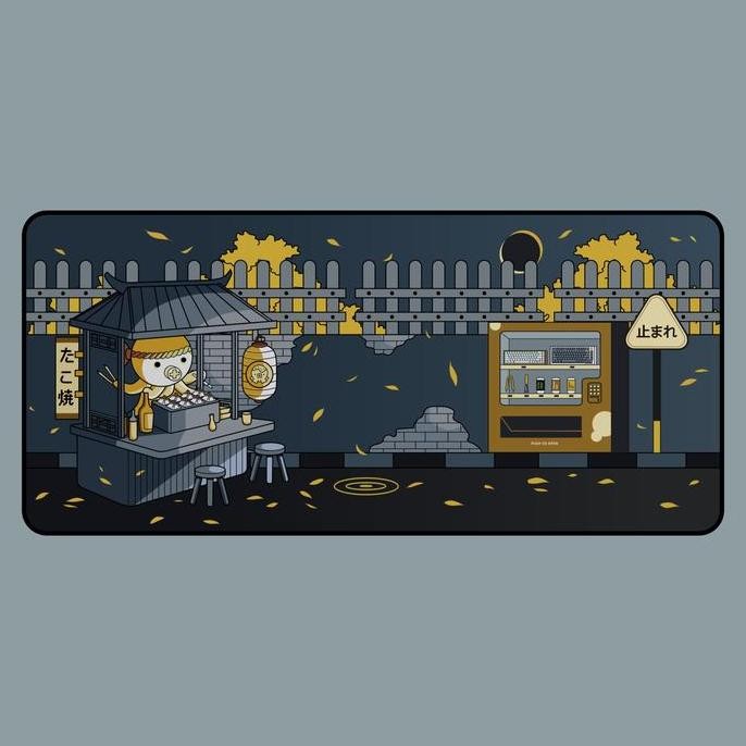 TERLARIS - Matsuzuka Deskmat 05 - Eclipse | GMK Botanical - Themed XXL Mousepad