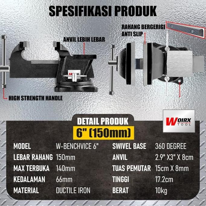RAGUM CATOK BESI / RAGUM PITA PENJEPIT 4 5 6 inch 4" 5" 6"