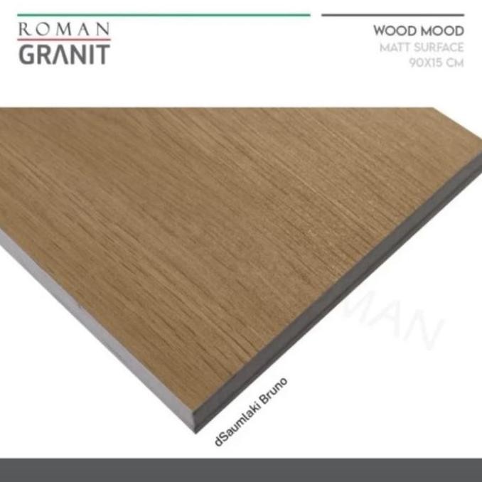 Roman Granit dSaumlaki Bruno/Granit Lantai Kayu 90x15/Lantai Keramik Kayu