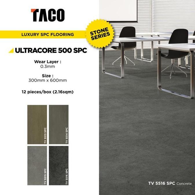 TACO SPC Lantai 5mm - SPC TACO Tebal 5mm