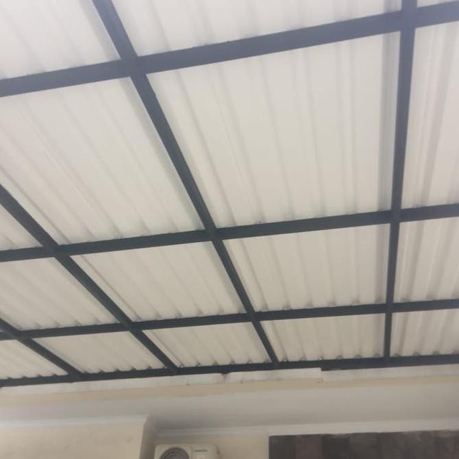 kanopi besi galvanis atap alderon double