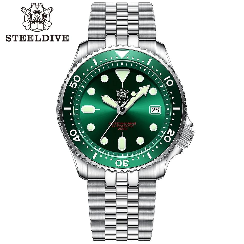 Steeldive SD1996 Men's watch Dive Watch Automatic Mechanical Men's watch NH35 Bracelet 41mm  Diver w