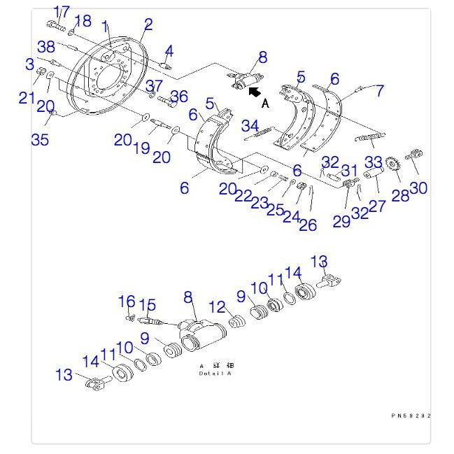 Brake Shoe 23A-32-11230 GD405A GD510R GD511A 1pcs 1 pcs