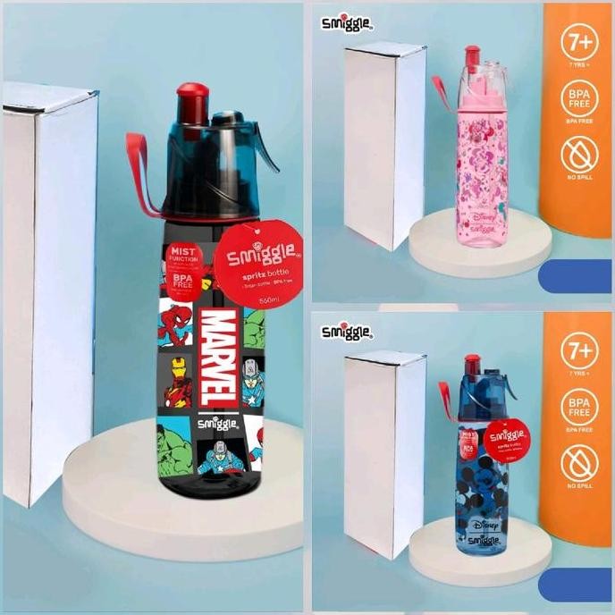 Botol smiggle/smiggle lively spritz spray water bottle