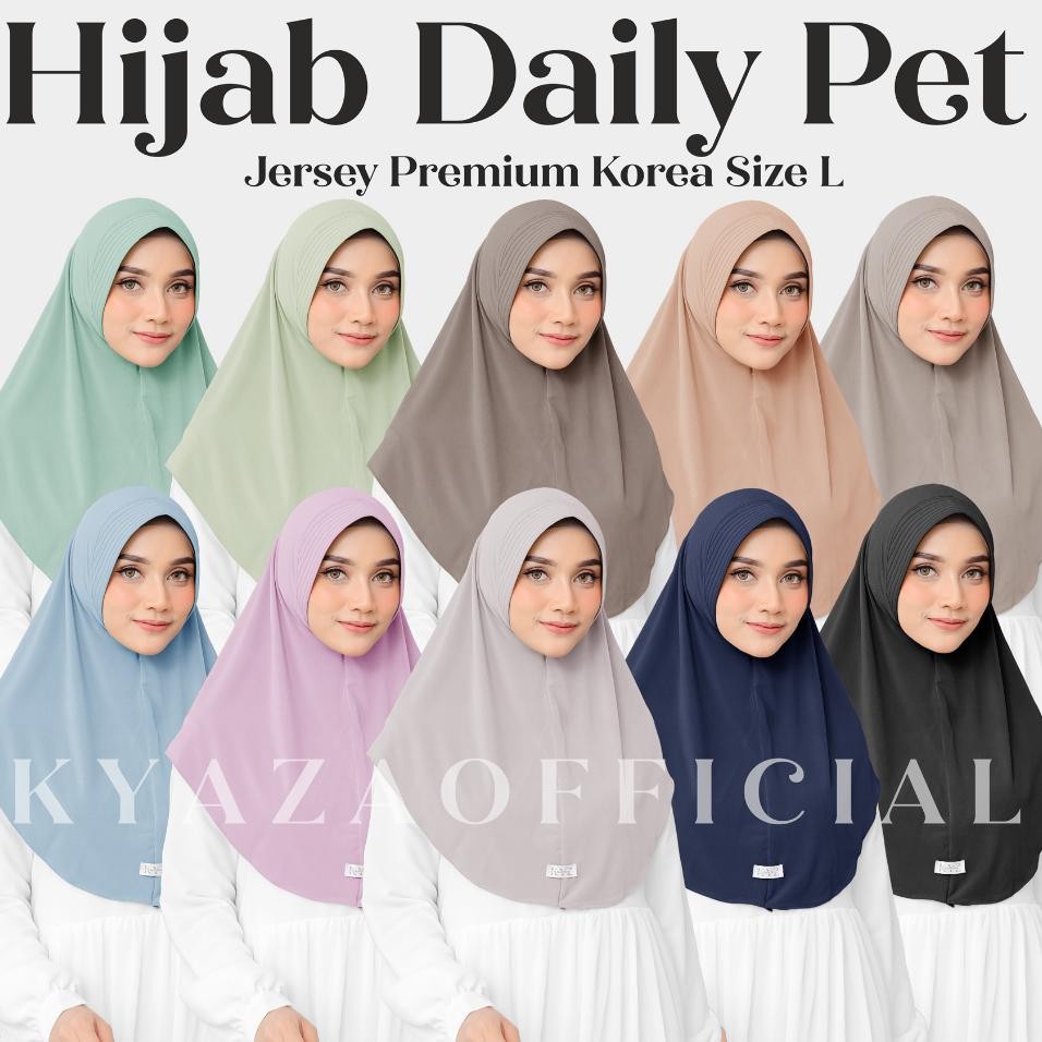 Hijab Bergo Pet Bergo Sport Pet Ukuran L Hijab Bergo N Bahan Jersey Korea Kyz1