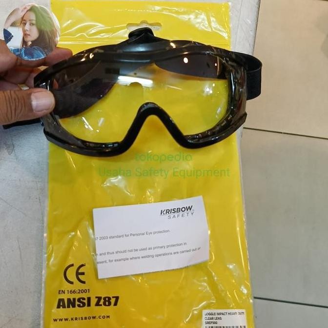 Safety Glasses Google Krisbow / Kacamata Safety Google Krisbow ANSI