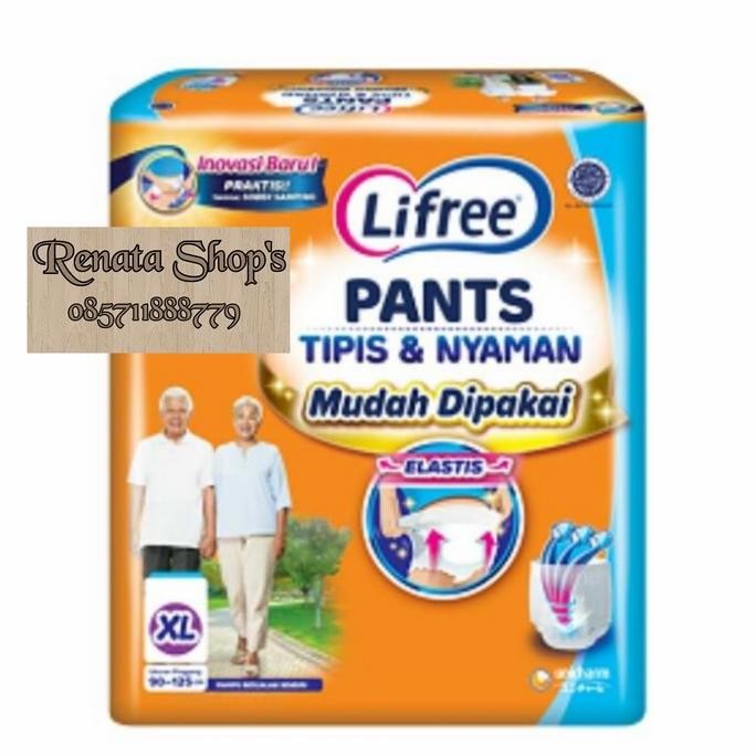 Lifree Pants Tipis Nyaman /Lifefree pants / popok celana Dewasa M/L/XL